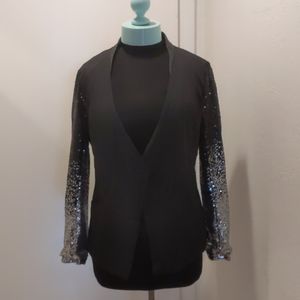 Sequined tuxedo jacket